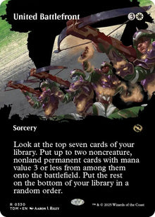 Image for United Battlefront (Borderless) (330) (TDM) - Magic: The Gathering