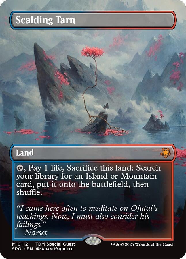 Scalding Tarn (Borderless) (112) (SPG)