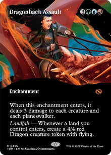 Image for Dragonback Assault (Borderless) (355) (TDM) - Magic: The Gathering