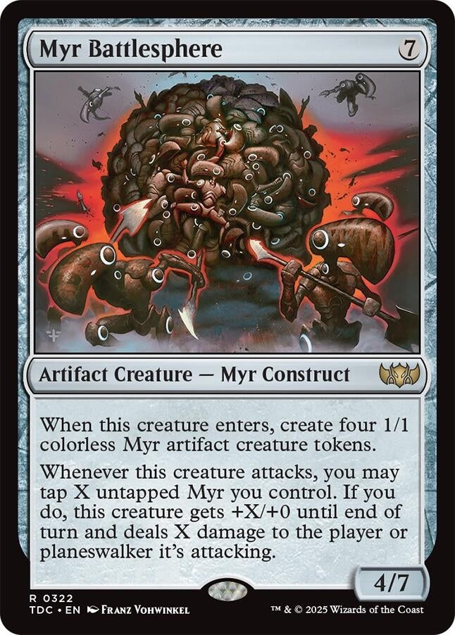 Image for Myr Battlesphere (322) (TDC) - Magic: The Gathering