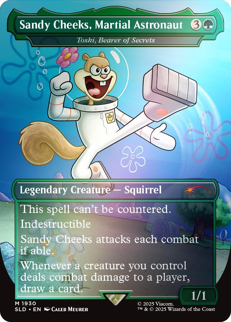 Sandy Cheeks, Martial Astronaut - Toski, Bearer of Secrets (Rainbow Foil) (1930) (SLD)