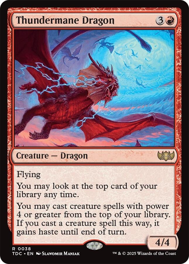 Image for Thundermane Dragon (38) - Magic: The Gathering