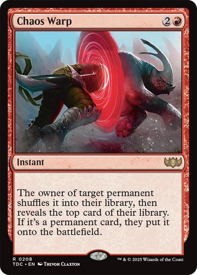 Image for Chaos Warp (208) - Magic: The Gathering