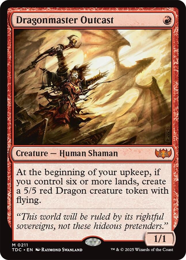 Image for Dragonmaster Outcast (211) - Magic: The Gathering