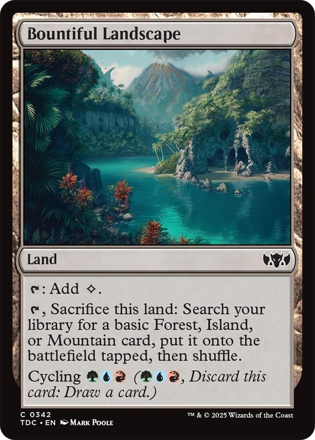 Image for Bountiful Landscape (342) - Magic: The Gathering