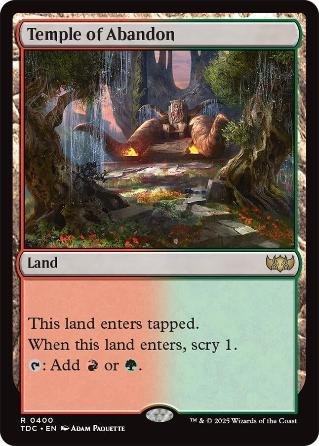 Image for Temple of Abandon (400) - Magic: The Gathering