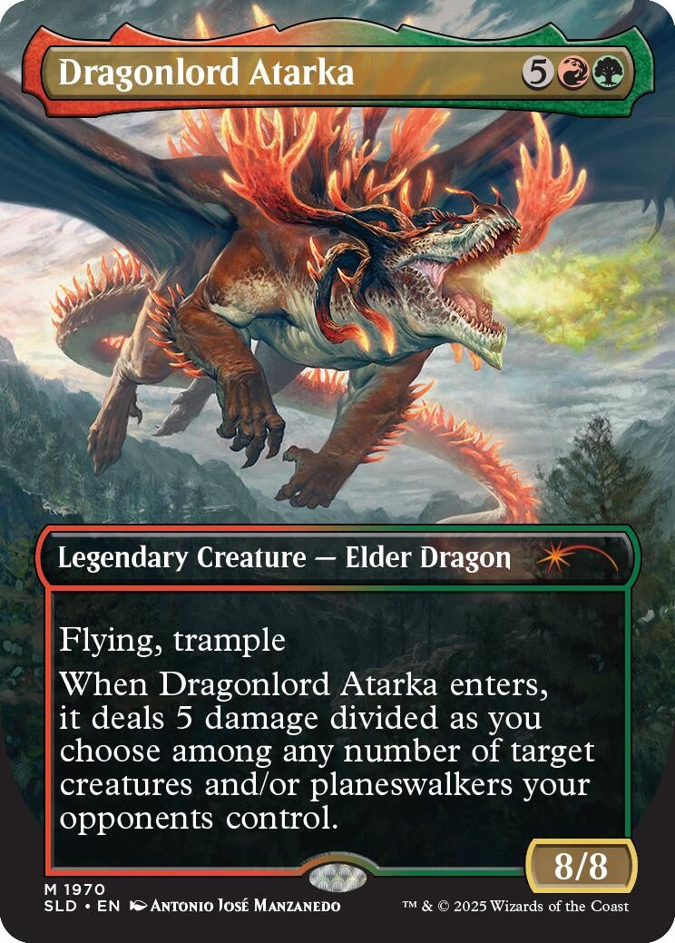 Image for Dragonlord Atarka (1970) (SLD) - Magic: The Gathering