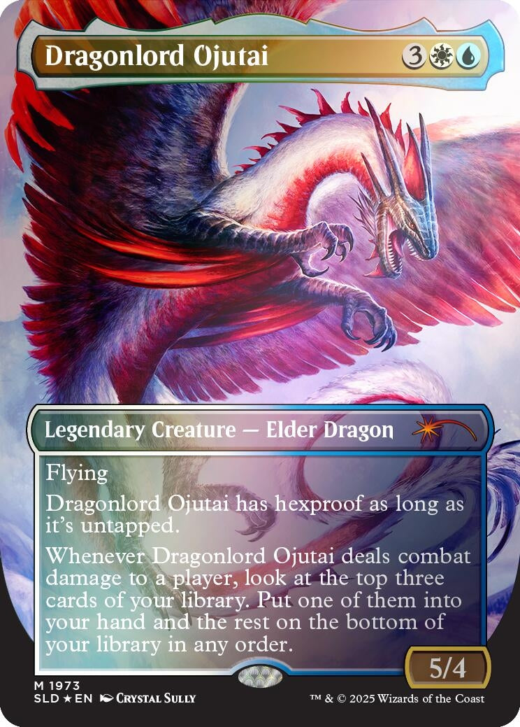 Image for Dragonlord Ojutai (Rainbow Foil) (1973) (SLD) - Magic: The Gathering