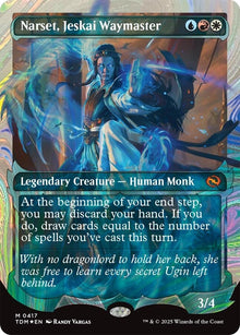 Narset, Jeskai Waymaster (Showcase) (Halo Foil) (417) (TDM)