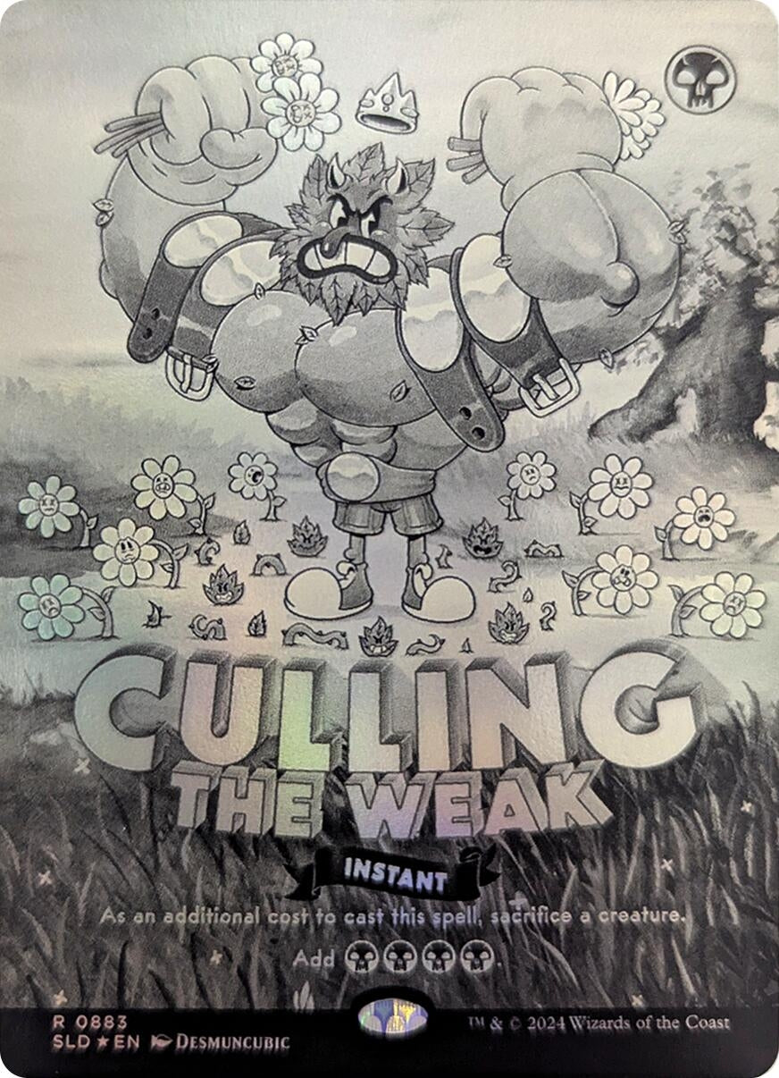 Image for Culling the Weak (Black & White Foil) (883) (SLD) - Magic: The Gathering