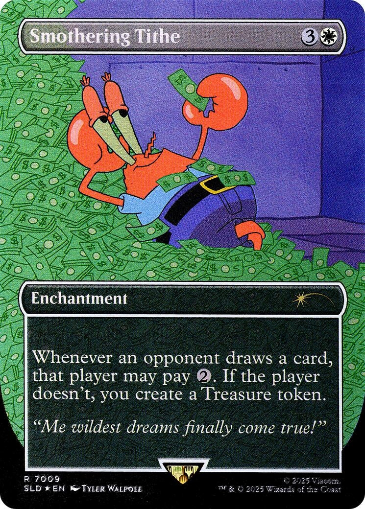 Image for Smothering Tithe (7009) (Rainbow Foil) (7009) (SLD) - Magic: The Gathering