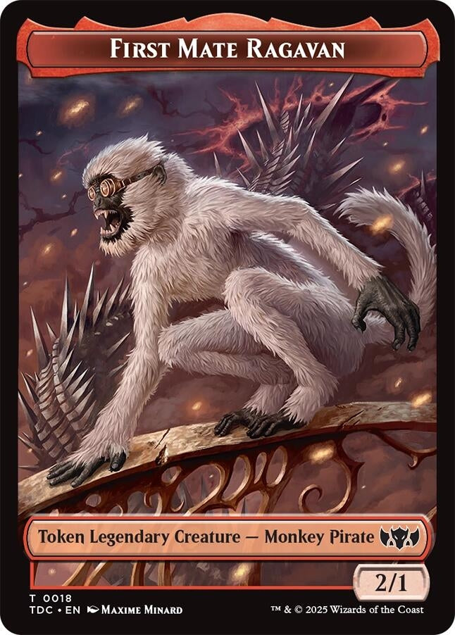 Image for First Mate Ragavan // Treasure Double-Sided Token (18 // 16) - Magic: The Gathering