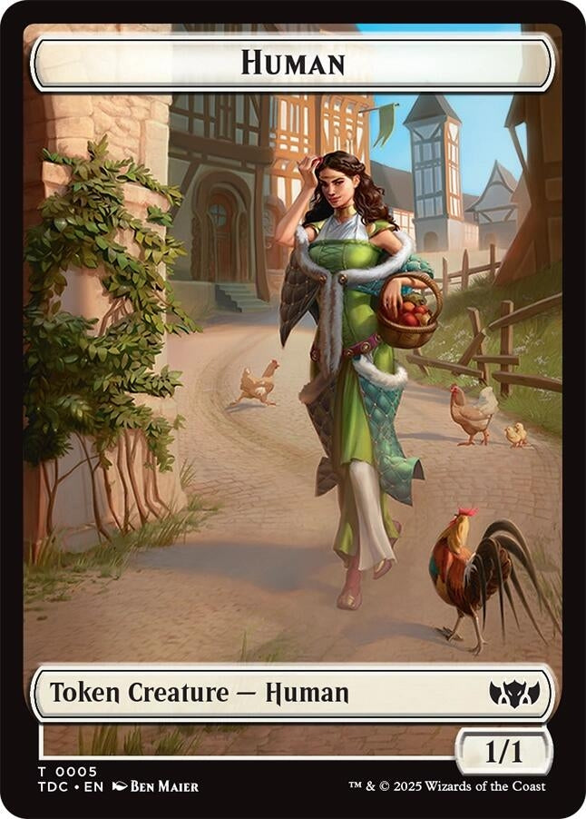 Image for Human // Rat Double-Sided Token (5 // 9) - Magic: The Gathering
