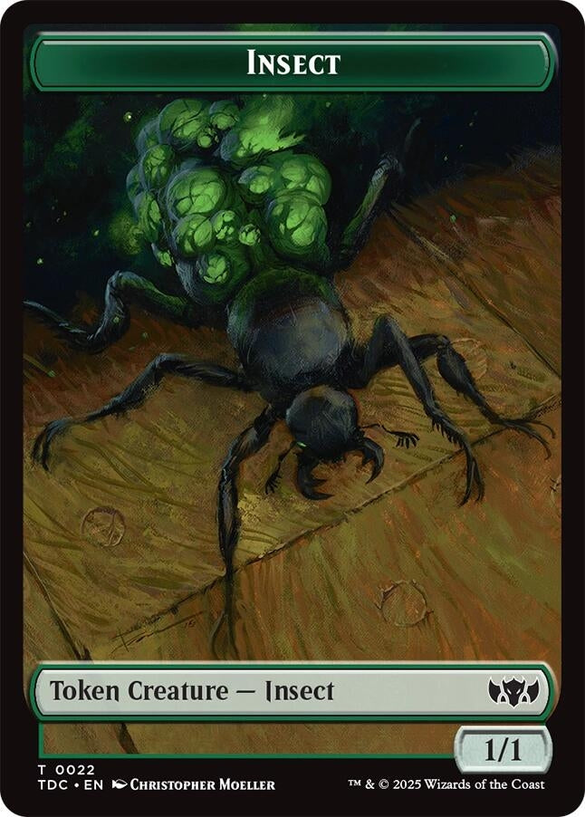 Image for Insect (0022) // Plant Double-Sided Token (22 // 24) - Magic: The Gathering