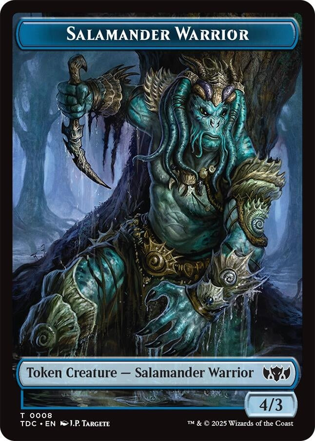 Image for Salamander Warrior // Zombie Druid Double-Sided Token (8 // 10) - Magic: The Gathering