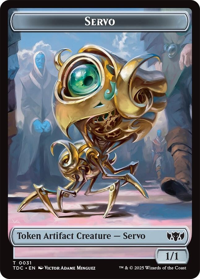 Image for Servo // Warrior Double-Sided Token (31 // 13) - Magic: The Gathering