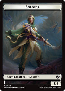 Image for Soldier (0004) // Soldier (0005) Double-Sided Token (4 // 5) (TDM) - Magic: The Gathering