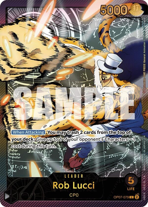 Image for Rob Lucci (SPR) (OP07-079) (EB-02) - One Piece Card Game