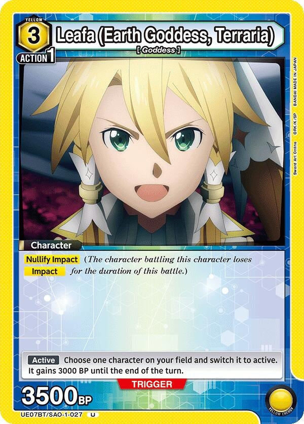 Leafa (Earth Goddess, Terraria) (027) (UE07BT/SAO-1-027) (UE07BT)