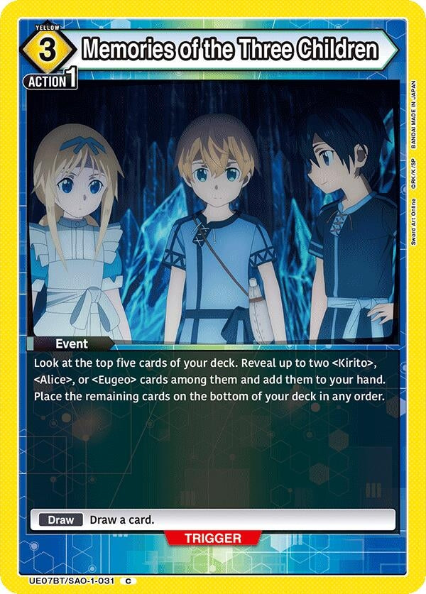 Memories of the Three Children (UE07BT/SAO-1-031) (UE07BT)