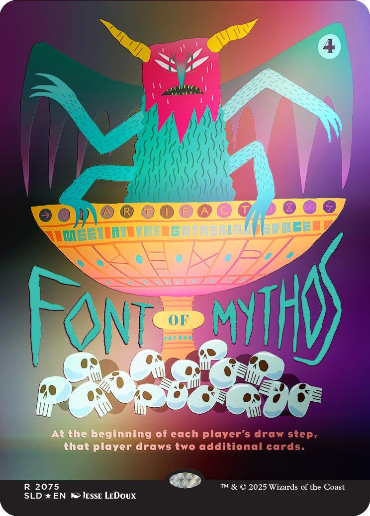 Image for Font of Mythos (Rainbow Foil) (2075) (SLD) - Magic: The Gathering