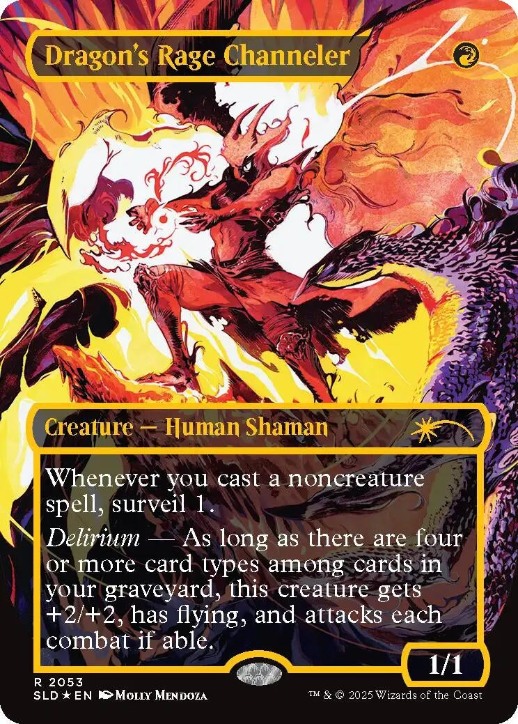 Image for Dragon's Rage Channeler (2053) (Raised Foil) (2053) (SLD) - Magic: The Gathering