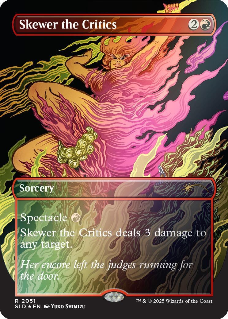 Image for Skewer the Critics (2051) (Rainbow Foil) (2051) (SLD) - Magic: The Gathering