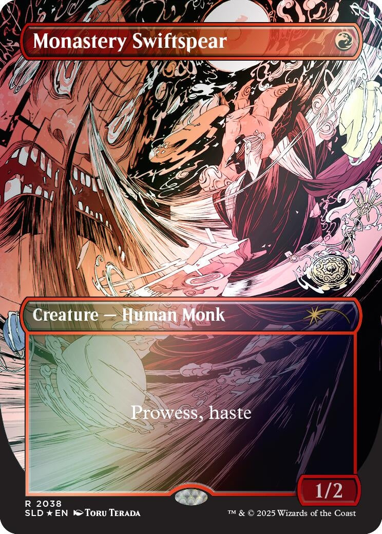 Monastery Swiftspear (2038) (Rainbow Foil) (2038) (SLD)
