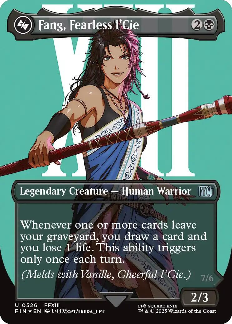 Image for Fang, Fearless l'Cie (Borderless) (Surge Foil) (526) (FIN) - Magic: The Gathering