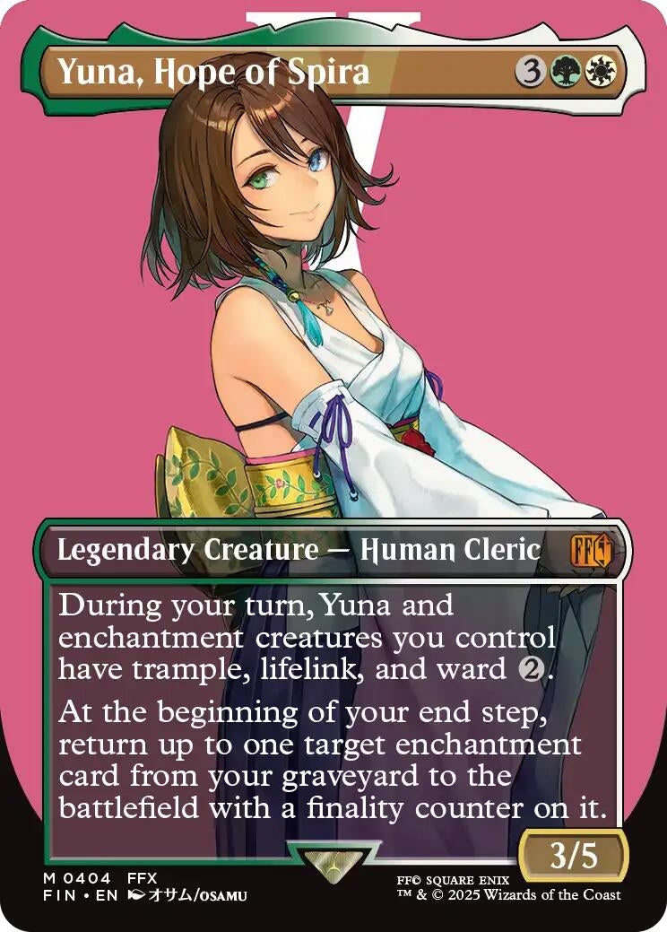 Yuna, Hope of Spira (Borderless) (404) (FIN)