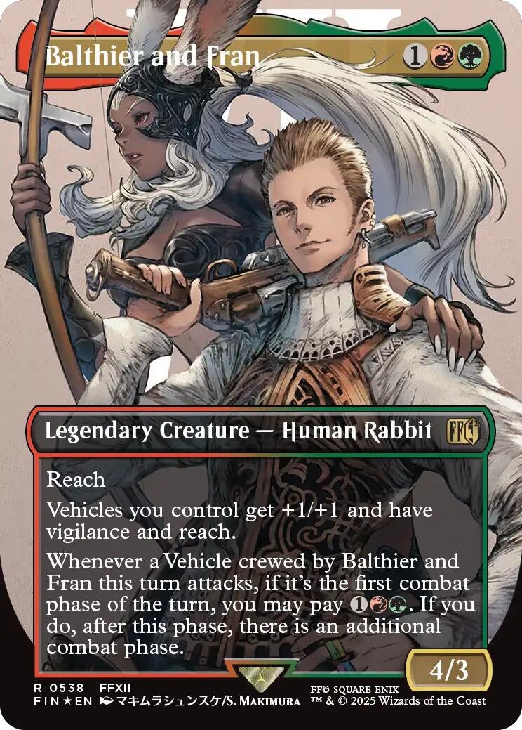 Balthier and Fran (Borderless) (Surge Foil) (0538) (538) (FIN)