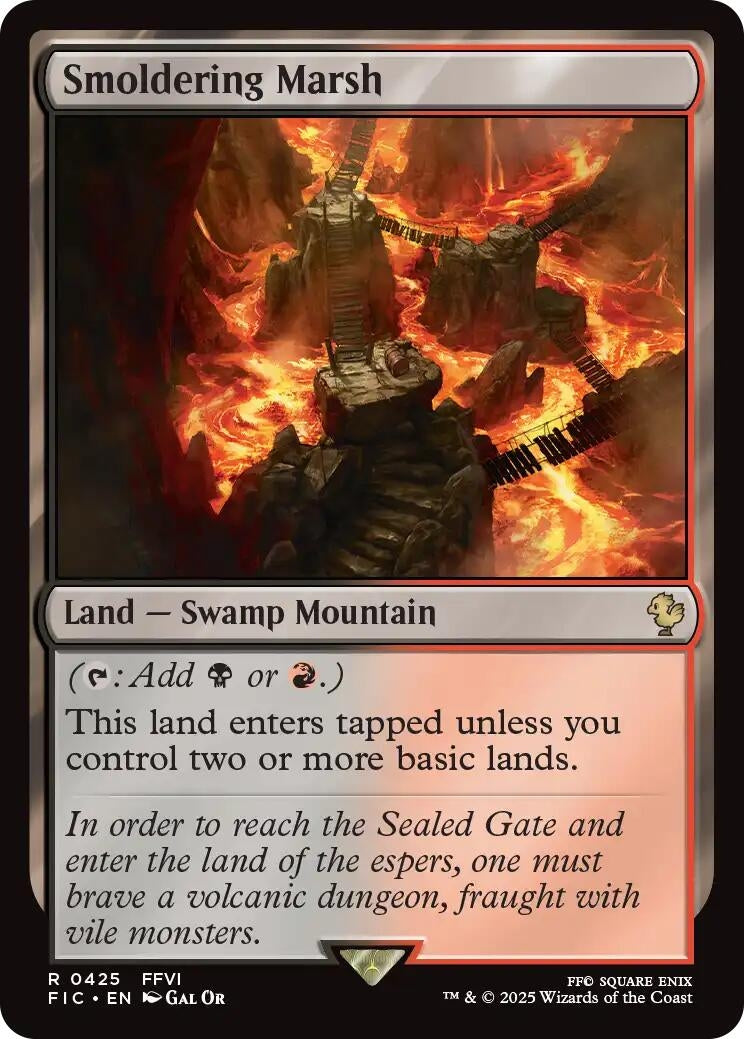 Image for Smoldering Marsh (425) (FIC) - Magic: The Gathering