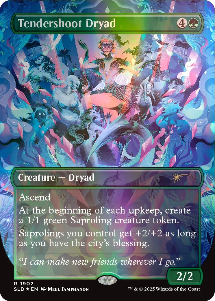 Image for Tendershoot Dryad (Double Rainbow Foil) (1902) (SLD) - Magic: The Gathering
