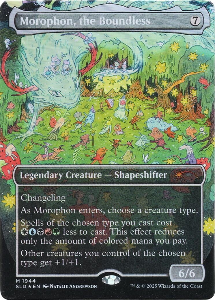 Morophon, the Boundless (Display Commander) - Thick Stock (Double Rainbow Foil) (1944) (SLD)