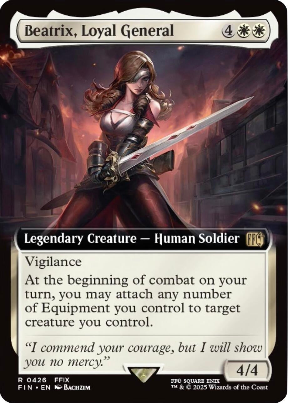 Image for Beatrix, Loyal General (Extended Art) (426) (FIN) - Magic: The Gathering