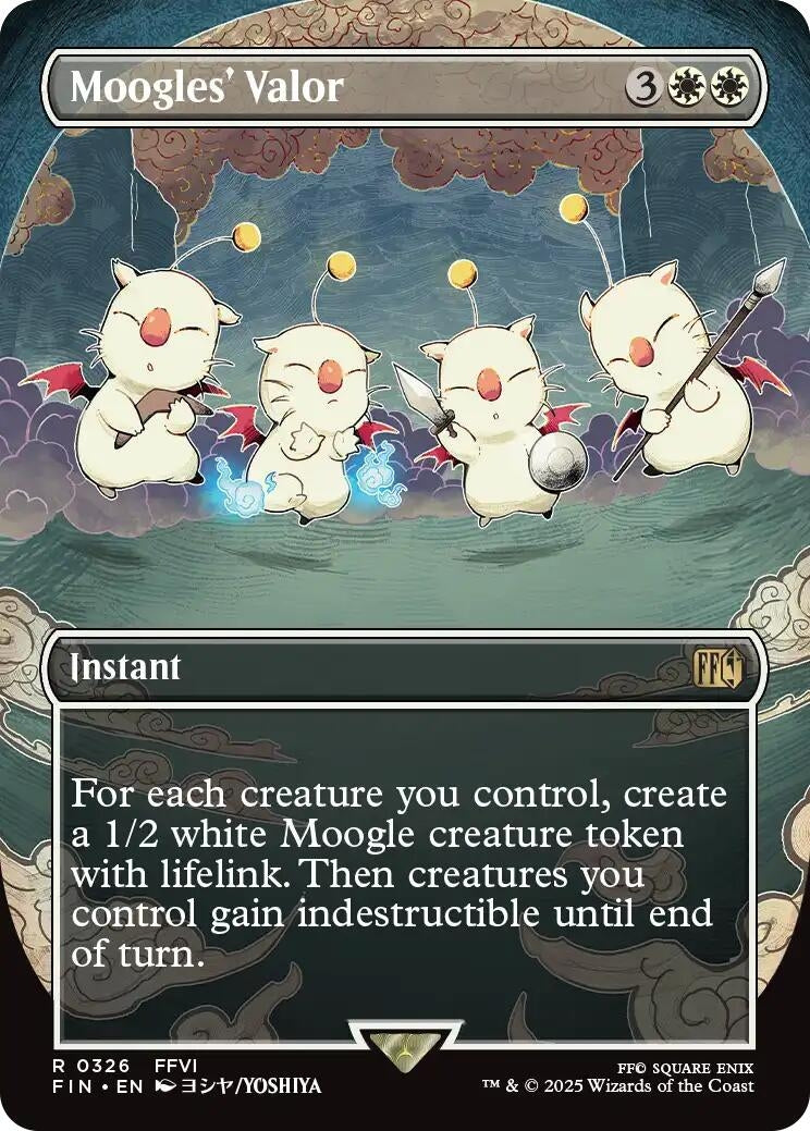Image for Moogles' Valor (Borderless) (326) (FIN) - Magic: The Gathering