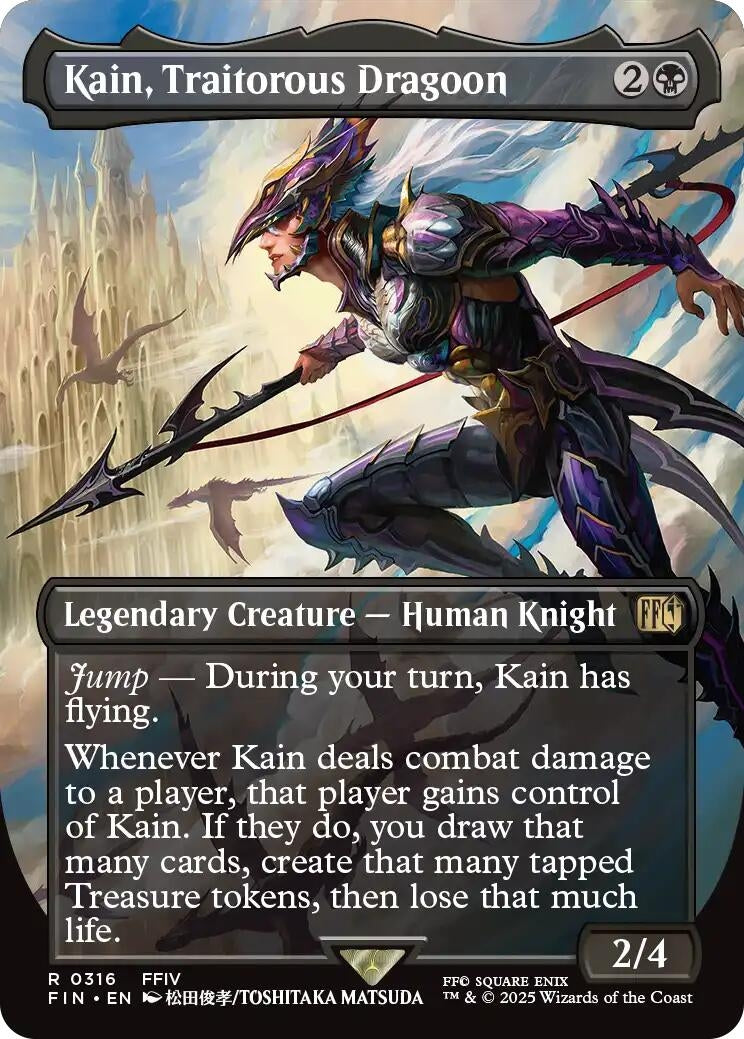 Image for Kain, Traitorous Dragoon (Borderless) (316) (FIN) - Magic: The Gathering