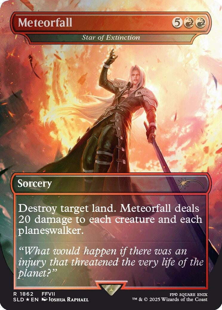 Meteorfall - Star of Extinction (Rainbow Foil) (1862) (SLD)