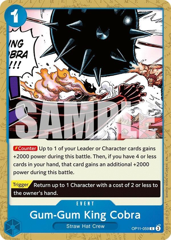 Image for Gum-Gum King Cobra (OP11-059) (OP11) - One Piece Card Game
