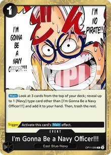 Image for I'm Gonna Be a Navy Officer!!! (OP11-099) (OP11) - One Piece Card Game