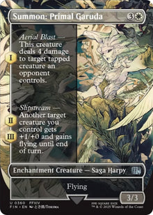 Image for Summon: Primal Garuda (Borderless) (360) (FIN) - Magic: The Gathering