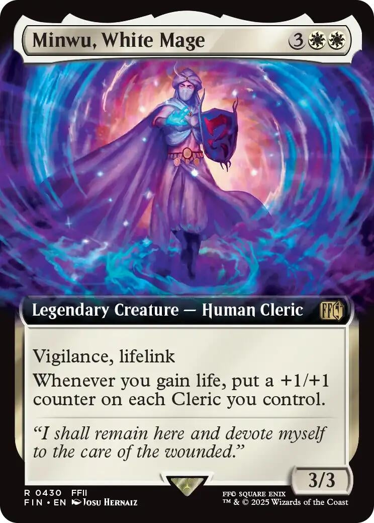 Minwu, White Mage (Extended Art) (430) (FIN)