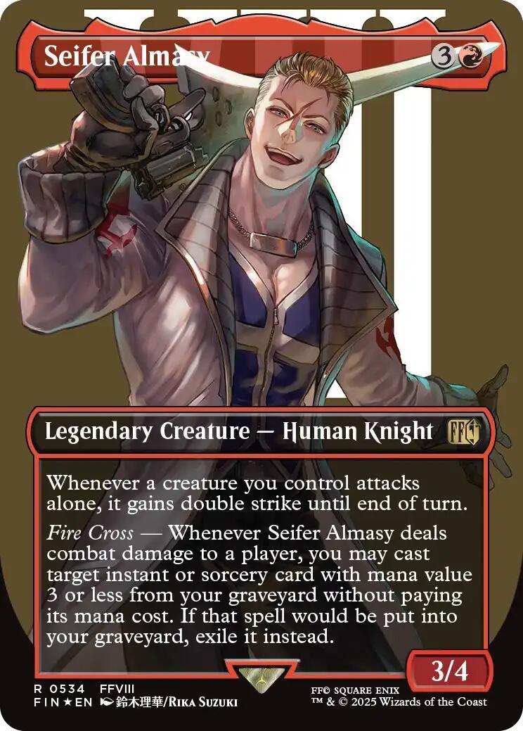 Seifer Almasy (Borderless) (Surge Foil) (534) (FIN)