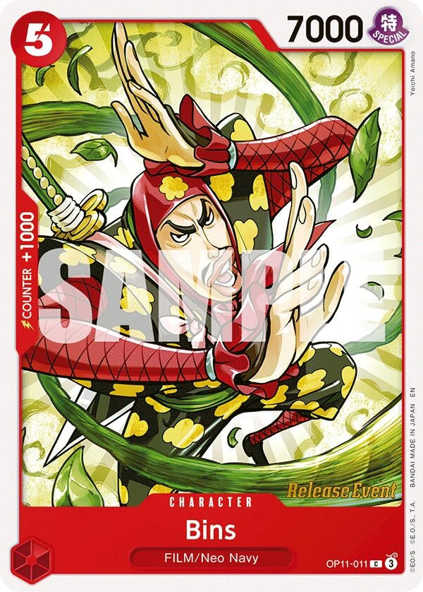 Image for Bins (OP11-011) - One Piece Card Game