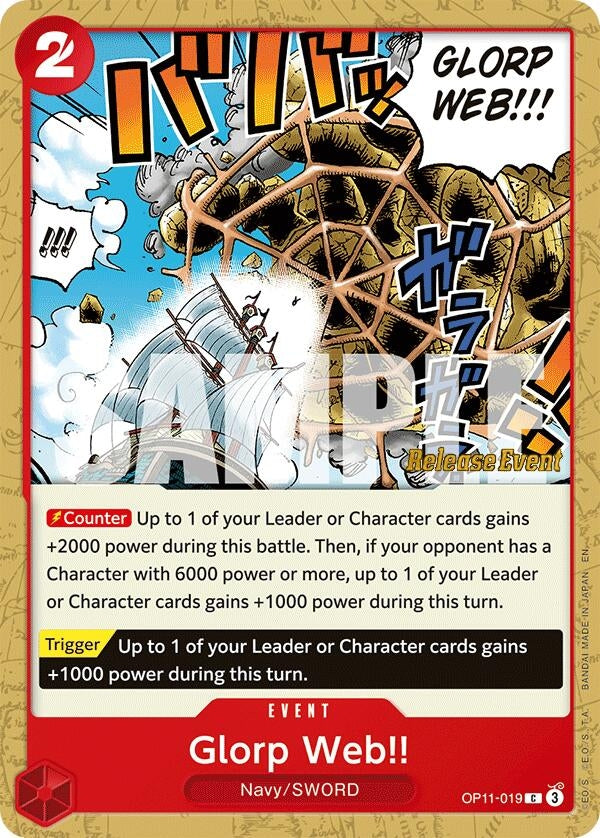 Image for Glorp Web!! (OP11-019) - One Piece Card Game