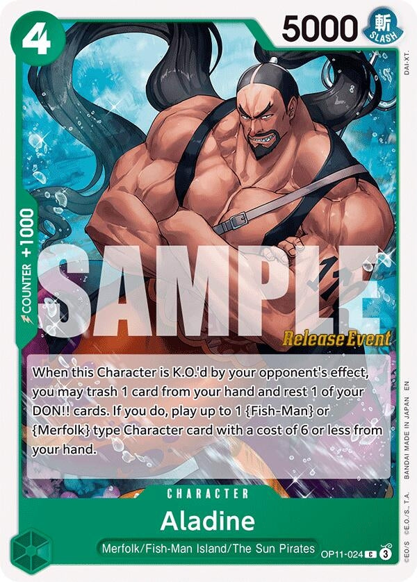 Image for Aladine (OP11-024) - One Piece Card Game