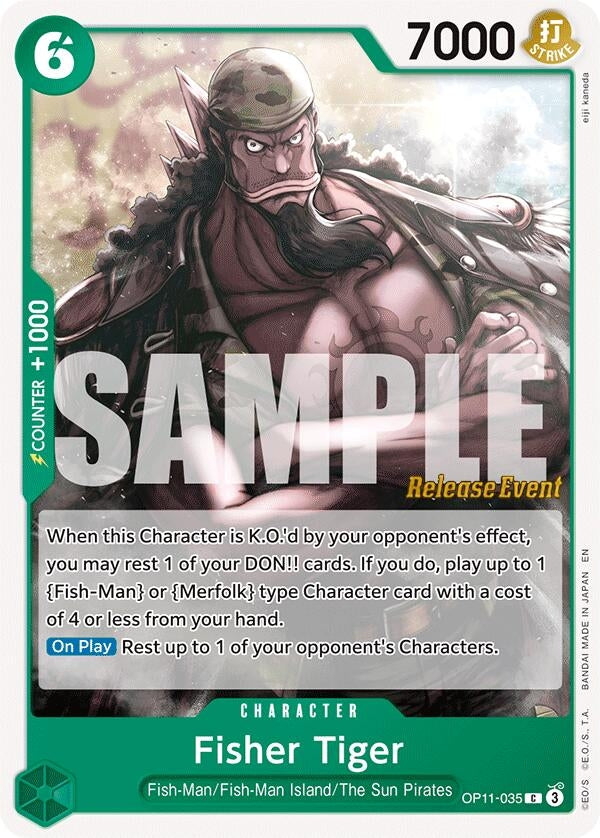 Image for Fisher Tiger (OP11-035) - One Piece Card Game