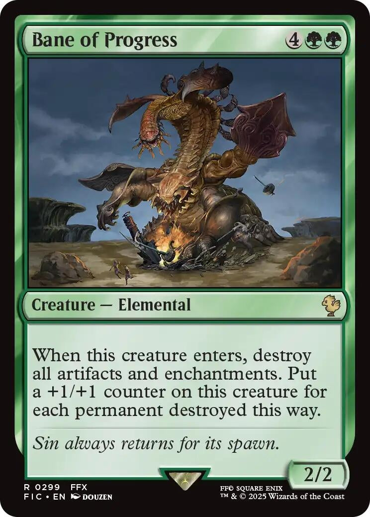 Image for Bane of Progress (Surge Foil) (299) (FIC) - Magic: The Gathering