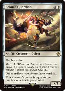 Image for Bronze Guardian (Surge Foil) (234) (FIC) - Magic: The Gathering