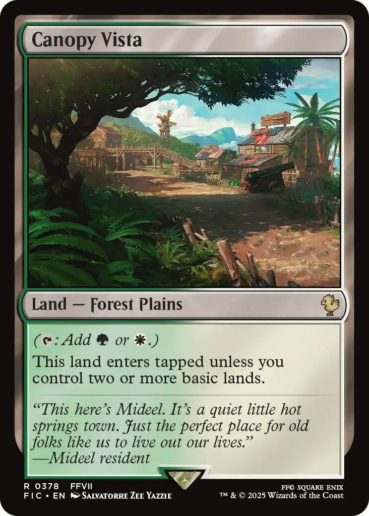 Image for Canopy Vista (Surge Foil) (378) (FIC) - Magic: The Gathering